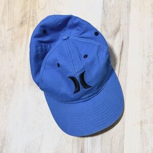 Vintage Unstructured Hurley Youth Blue Cap with Black logo